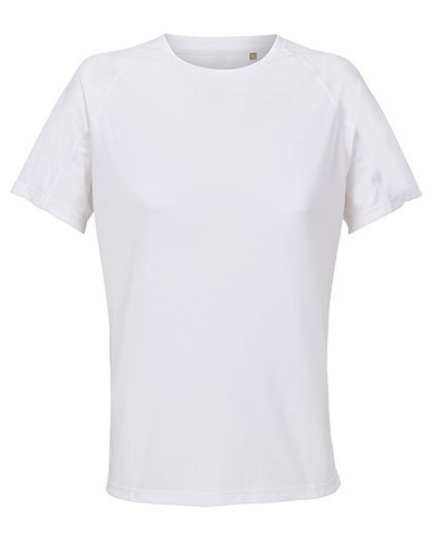 Koszulka Raglan Dopasowana Oddychajaca L04788 - White