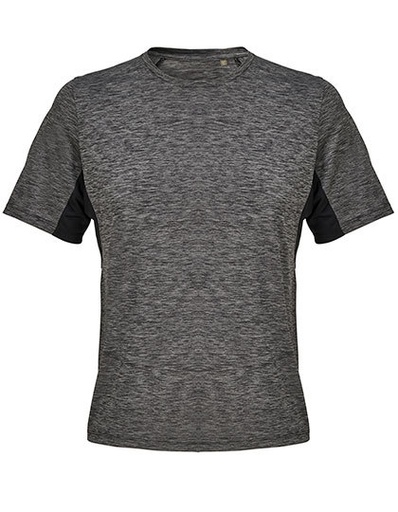 Koszulka sportowa L04810 - Melange Black&Black