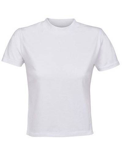 Koszulka Damska Krotka Dopasowana Bawełna Organiczna L04811 - White