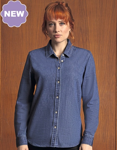 Koszula Damska Bawełniana Denim NB4797 - Denim Brut