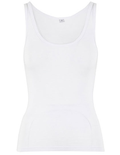 Koszulka bez rekawow Regularny kroj Bawelna organiczna NM017 - White