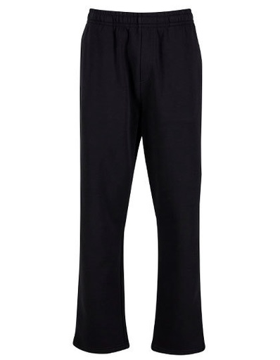 Spodnie Szerokie Bawelniane Szczotkowane NM042 - Black