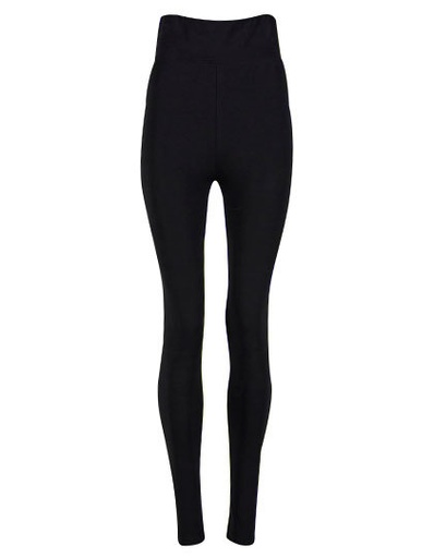 Legginsy Damskie Slim Dżersej Bawełna Organiczna NM047 - Black