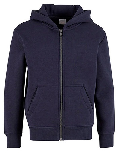 Bluza Oversize Z Kapturem Z Zamkiem Miekka Puszysta NMK013 - Navy