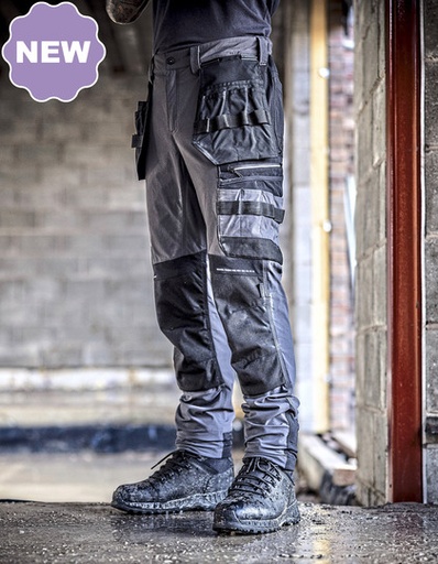 Spodnie Slim 4TEX Stretch RG44700 - Black & Black