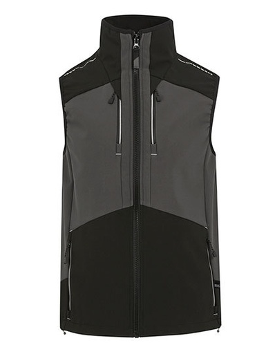 Kamizelka Ocieplana Softshell Wodoodporna RG749 - Slate Grey & Black