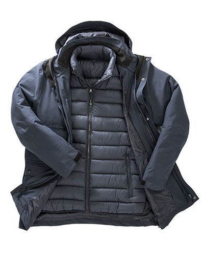 Kurtka 3w1 Ocieplana Wodoodporna Recykling RT920 - Navy