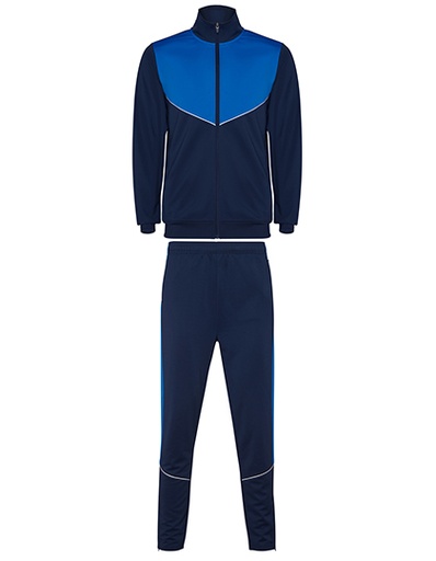 Dres Sportowy Slim Fit Interlock RY6402 - Navy Blue 55 & Royal Blue 05