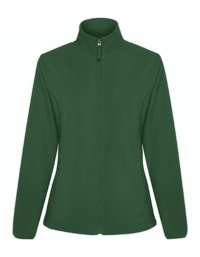 Kurtka Polarowa Damska z Wysokim Kolnierzem RY6415 - Bottle Green 56