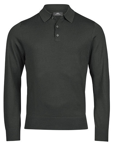 Koszulka Polo Meska Dopasowana Welna Poliakryl TJ6002 - Pine