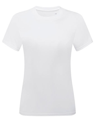 Koszulka Sportowa Damska Oddychajaca Recyklingowana TR517 - White