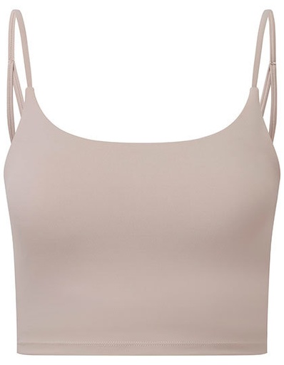 Biustonosz Sportowy Strecz Nylon z Recyklingu TR650 - Stone