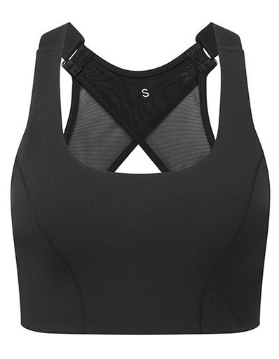Biustonosz Sportowy Wysokie Wsparcie Oddychajacy Strecz TR924 - Black