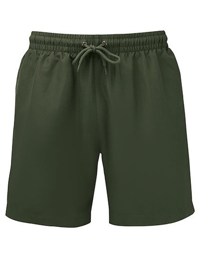 Spodnie kapielowe krotkie poliester wzorzyste WB900 - Solid Olive