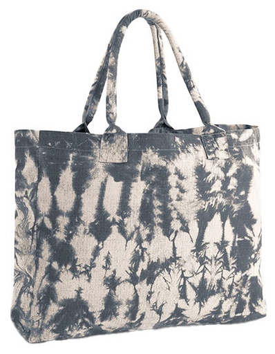 Torba na zakupy Tie Dye z recyklingu WM930 - Natural Black Tie Dye