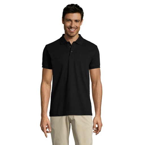 PRIME Meskie polo 200g S00571-BK - Czarny