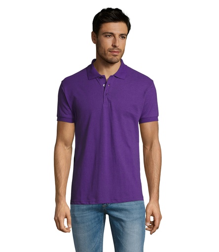 PRIME Męskie polo 200g - Dark Purple