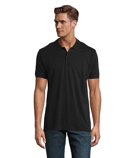 PLANET MEN polo 170g - Czarny
