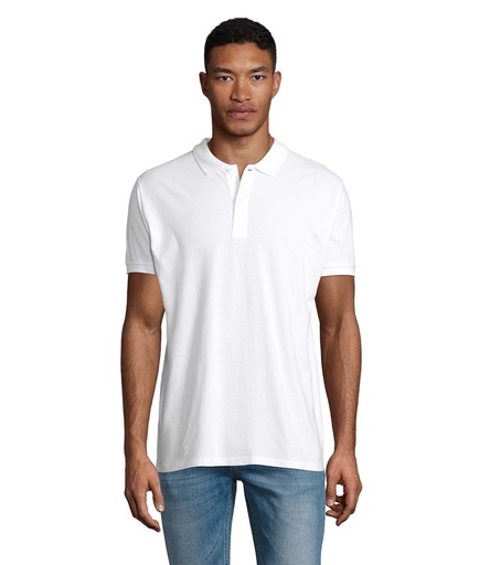 [S03566-WH] PLANET MEN polo 170g - Bialy