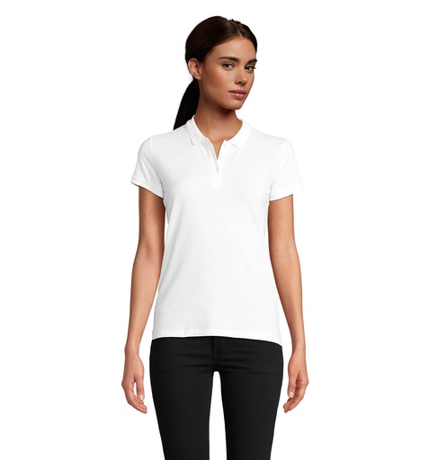 PLANET WOMEN polo 170g S03575-WH - Bialy