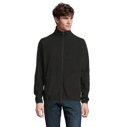 [S03823-BK] FACTOR MEN MICROFLEECE - Czarny
