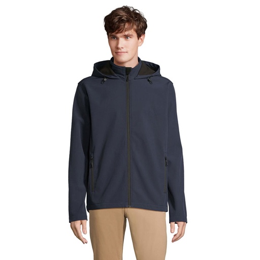 RACE MEN HOODED JACKET - French Navy