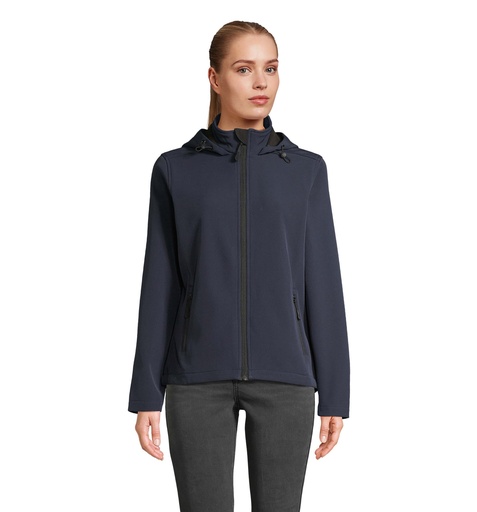 RACE WOMEN HOODED JACKET - French Navy
