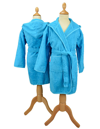 Szlafrok z kapturem Boyzz&Girlzz® - Aqua Blue