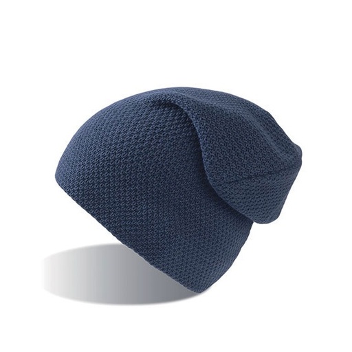 Czapka zimowa oversize dwuwarstwowa AT710 - Navy