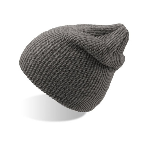 Czapka beanie dzianinowa długa AT717 - Dark Grey