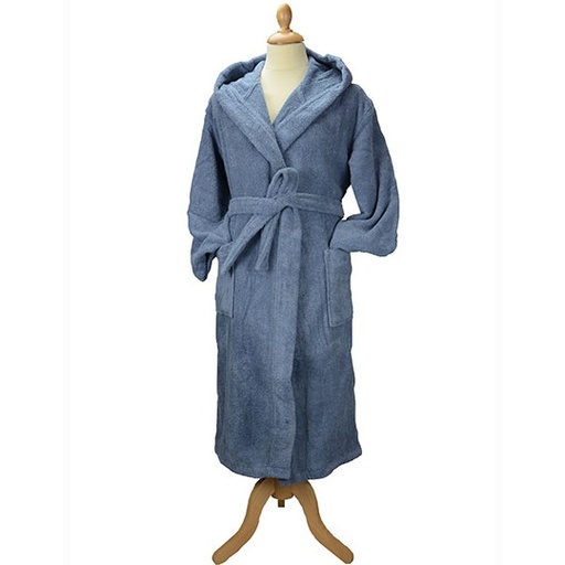 Szlafrok z kapturem AR026 - Jeans Blue