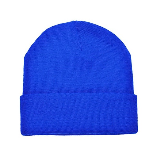 Dzianinowa czapka z wywinięciem C700 - Royal Blue