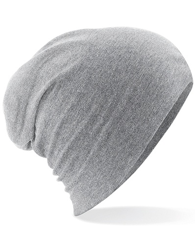 Czapka Beanie Luzna Bawełniana Dwuwarstwowa CB368 - Heather Grey