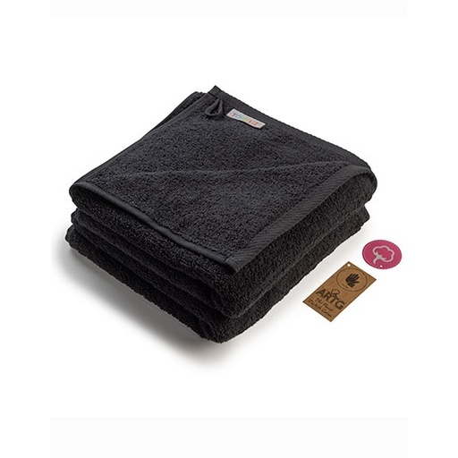 Ręcznik z bordiurą AR035 - Black