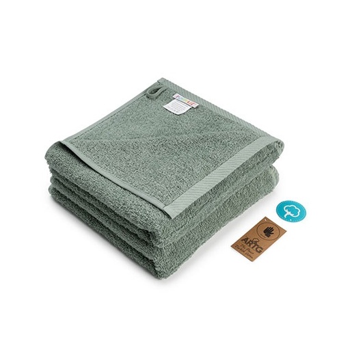 Recznik Bawelniany Frota Gesty Splot AR035 - Old Green