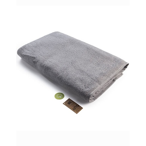 Duży ręcznik z lamówką AR038 - Light Grey
