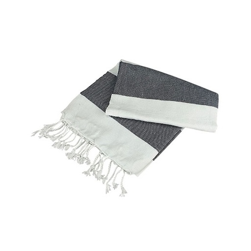 Ręcznik hamam Antalya AR058 - White & Graphite