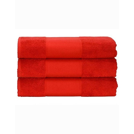 Ręcznik do rąk z bordiurą AR070 - Fire Red