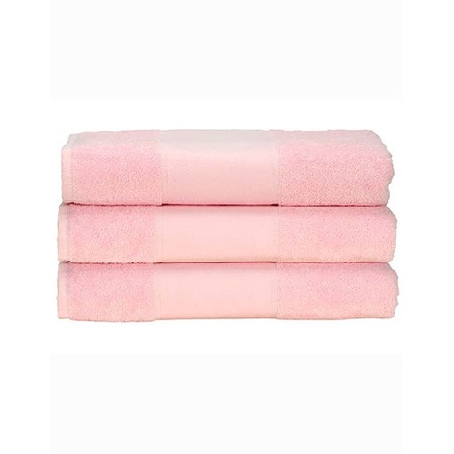 Ręcznik do rąk z bordiurą AR070 - Light Pink