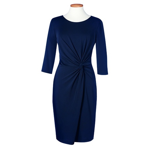 Sukienka z wezlem w talii BR780 - Navy