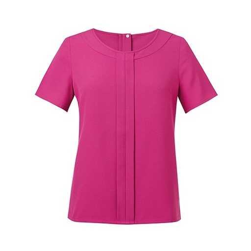 Bluzka Damska Klasyczna Poliestrowa BR803 - Fuchsia