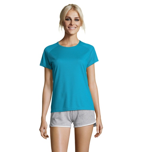 SPORTY Damski T-Shirt 140g - Aqua