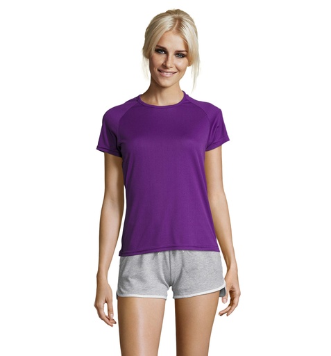 [S01159-DA] SPORTY Damski T-Shirt 140g S01159-DA - Dark Purple