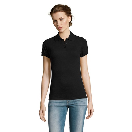 PRIME Damskie POLO 200g S00573-BK - Czarny