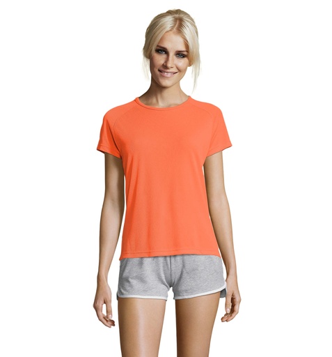 [S01159-NO] SPORTY Damski T-Shirt 140g S01159-NO - Neonowy Pomaranczowy