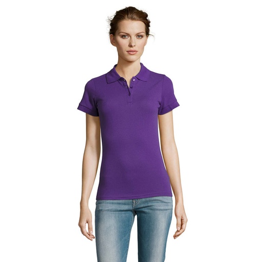 [S00573-DA] PRIME Damskie POLO 200g S00573-DA - Dark Purple