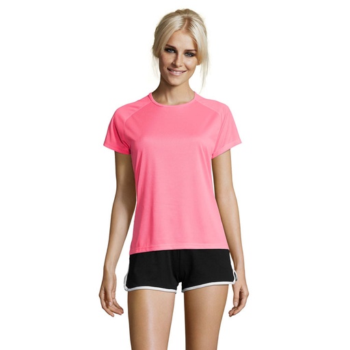 [S01159-NP] SPORTY Damski T-Shirt 140g S01159-NP - Neonowy Roz 2