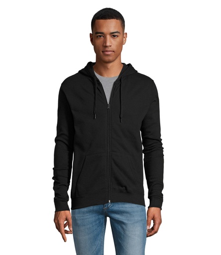 STONE UNI HOODIE 260g - Czarny