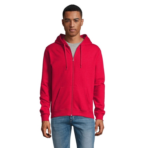 STONE UNI HOODIE 260g S01714-RD - Czerwony