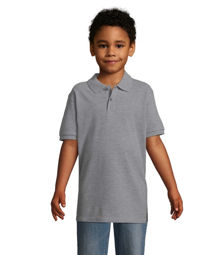 PERFECT Dzieciece POLO 180g S02948-GY - Szary Melanz 2